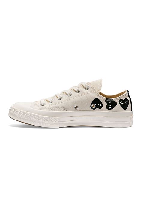 sneakers chuck 70 multi hearts unisex bianche COMME DES GARÇONS PLAY X CONVERSE | AZ-K126-0012